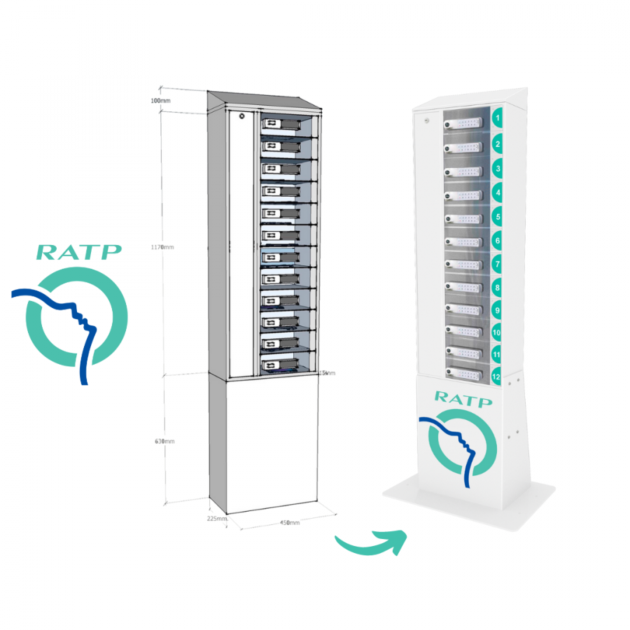 Des colonnes de recharge pour les nouveaux outils digitaux des contrôleurs RATP 