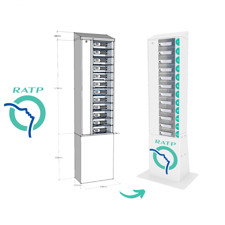 Des colonnes de recharge pour les nouveaux outils digitaux des contrôleurs RATP