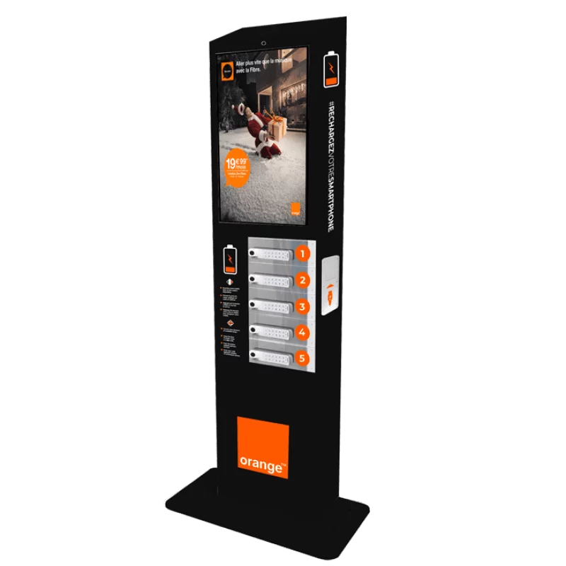 Borne de recharge pour 5 tlphones portables avec cran tactile - CLASSIC MEDIA