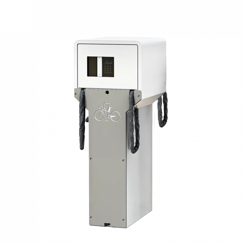 La Borne de recharge et parking pour vlos  assistance lectrique - Park'N'Charge Bike