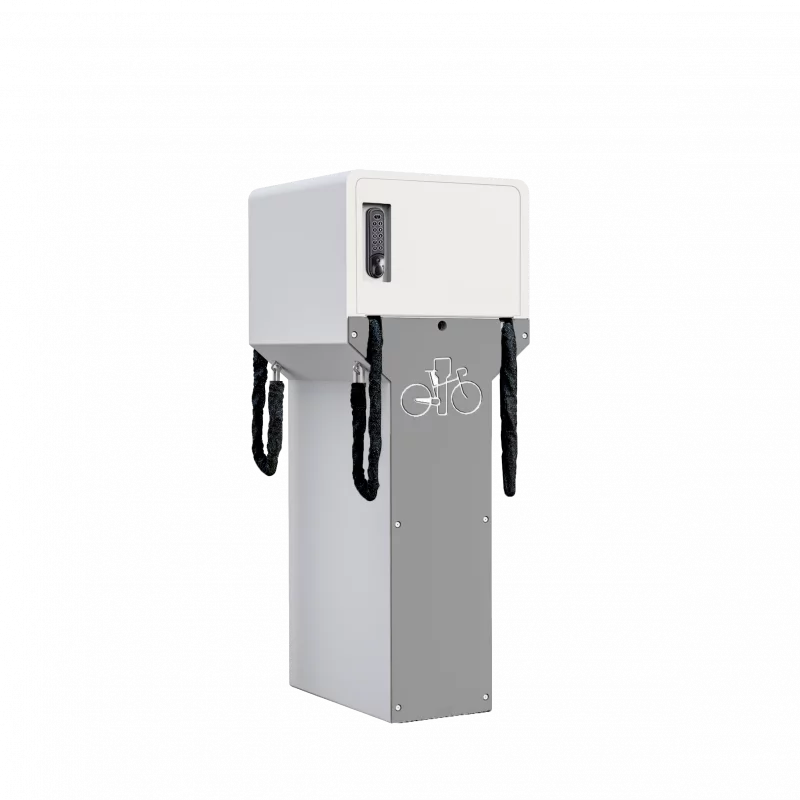 La Borne de recharge et parking pour v�los � assistance �lectrique - Park'N'Charge Bike